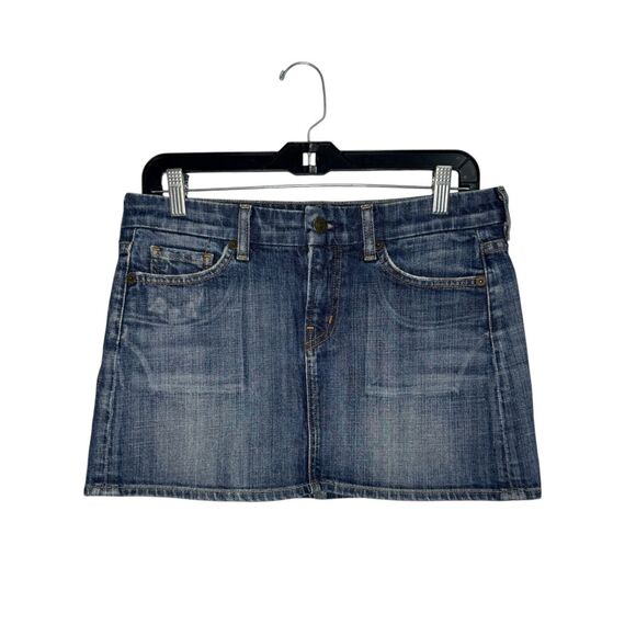 Citizens of Humanity Women’s 29 Denim Mini Skirt Stretch Y2K - Picture 1 of 5